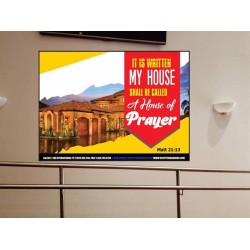 A HOUSE OF PRAYER   Scripture Art Prints   (GWOVERCOMER5422)   