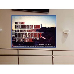 TRUE CHILDREN OF GOD   Christian Quote Framed   (GWOVERCOMER6538)   "62x44"