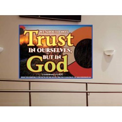 TRUST NOT IN YOURSELVES   Modern Wall Art   (GWOVERCOMER6690)   "62x44"