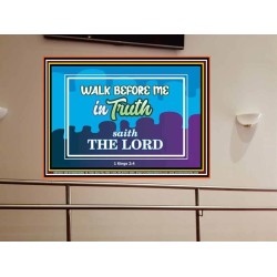 WALK IN TRUTH   Unique Bible Verse Framed   (GWOVERCOMER7558)   "62x44"