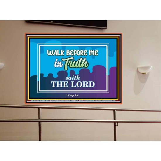 WALK IN TRUTH   Unique Bible Verse Framed   (GWOVERCOMER7558)   