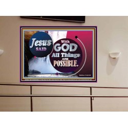 ALL THINGS ARE POSSIBLE   Decoration Wall Art   (GWOVERCOMER7965)   