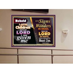 SIGNS AND WONDERS   Framed Office Wall Decoration   (GWOVERCOMER8179)   