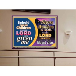 SIGNS AND WONDERS   Framed Scriptural Dcor   (GWOVERCOMER8180)   