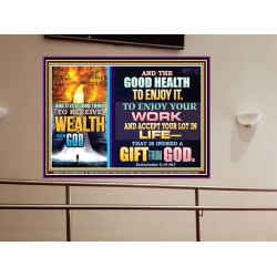 WEALTH FROM GOD   Art & Dcor Framed   (GWOVERCOMER8424)   "62x44"