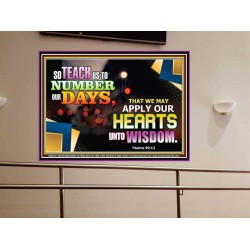 APPLY OUR HEARTS TO WISDOM   Acrylic Frame Picture   (GWOVERCOMER8912)   