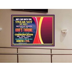 BIBLICAL STAND ON SWEARING AND CURSING   Scripture Frame Signs   (GWOVERCOMER8991)   "62x44"