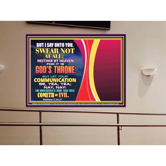 BIBLICAL STAND ON SWEARING AND CURSING   Scripture Frame Signs   (GWOVERCOMER8991)   