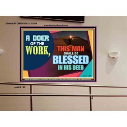 BE A DOER OF THE WORD OF GOD   Frame Scriptures Dcor   (GWOVERCOMER9306)   "62x44"