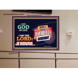 AND GOD SPAKE   Christian Artwork Frame   (GWOVERCOMER9478b)   