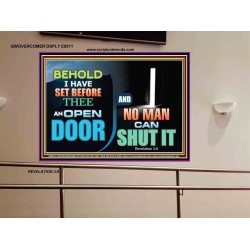 AN OPEN DOOR NO MAN CAN SHUT   Acrylic Frame Picture   (GWOVERCOMER9511)   