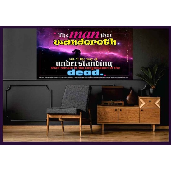 UNDERSTANDING   Inspirational Bible Verse Framed   (GWOVERCOMER3351)   