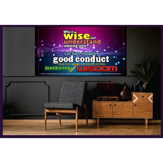 WISDOM   Scriptural Framed Signs   (GWOVERCOMER3817)   