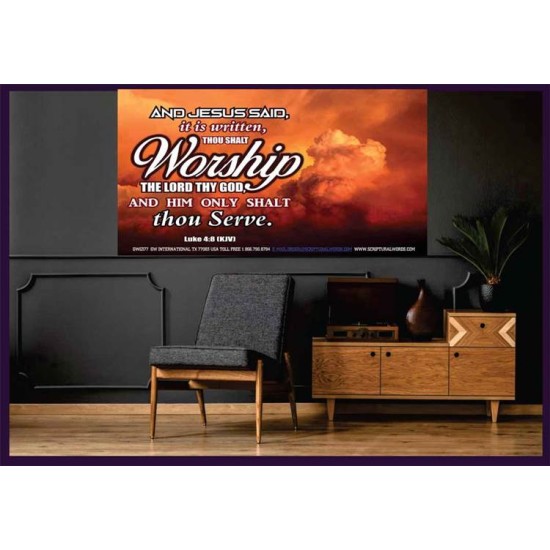 WORSHIP   Home Decor Art   (GWOVERCOMER6377)   