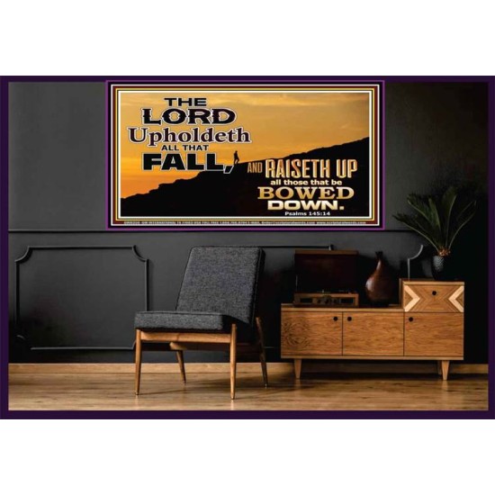 UPHOLDETH ALL THAT FALL   Scripture Wall Art   (GWOVERCOMER8356)   