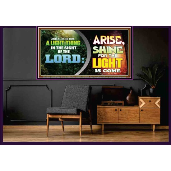 A LIGHT THING IN THE SIGHT OF THE LORD   Art & Wall Dcor   (GWOVERCOMER9474)   