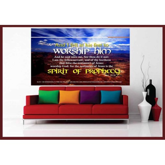 WORSHIP HIM   Custom Framed Bible Verse   (GWOVERCOMER1511)   