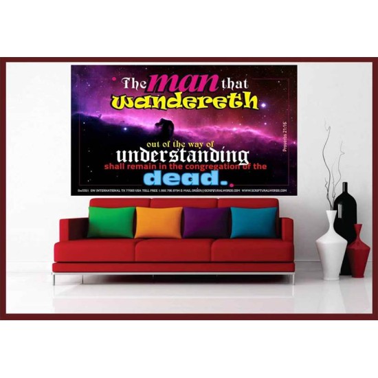 UNDERSTANDING   Inspirational Bible Verse Framed   (GWOVERCOMER3351)   