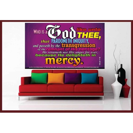 WHO IS LIKE UNTO THEE   Custom Frame Bible Verse   (GWOVERCOMER3702)   