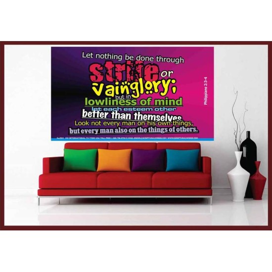 VAIN GLORY   Contemporary Christian Wall Art   (GWOVERCOMER3841)   