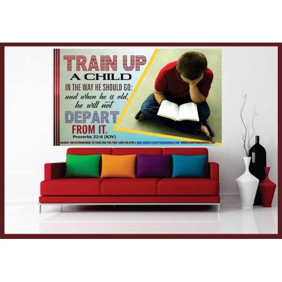 TRAIN UP A CHILD   Frame Scripture    (GWOVERCOMER4681)   