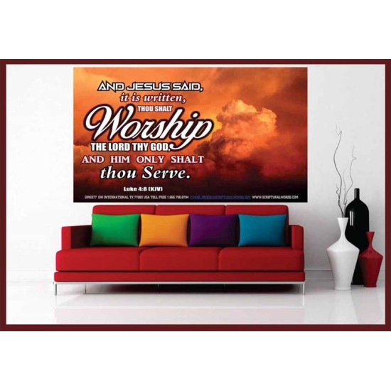 WORSHIP   Home Decor Art   (GWOVERCOMER6377)   