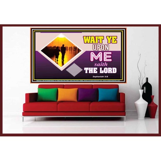 WAIT UPON THE LORD   Custom Frame Scripture   (GWOVERCOMER7534)   