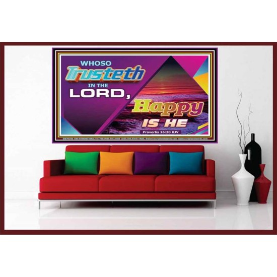 TRUST IN THE LORD   Framed Children Room Wall Decoration   (GWOVERCOMER7920b)   