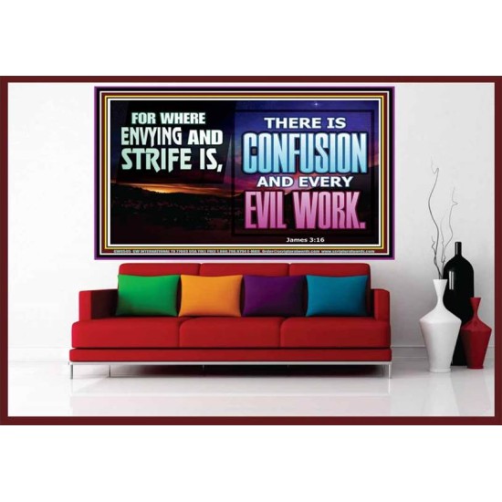 ABSTAIN FROM ENVY AND STRIFE   Scriptural Wall Art   (GWOVERCOMER8505)   