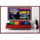 WHAT IS GOD'S PLACE IN YOUR HEART   Large Framed Scripture Wall Art   (GWOVERCOMER9379)   