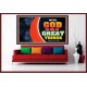 WITH GOD WE WILL DO GREAT THINGS   Large Framed Scriptural Wall Art   (GWOVERCOMER9381)   