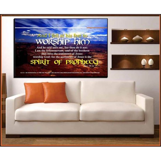 WORSHIP HIM   Custom Framed Bible Verse   (GWOVERCOMER1511)   