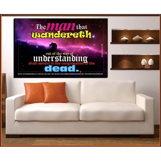 UNDERSTANDING   Inspirational Bible Verse Framed   (GWOVERCOMER3351)   