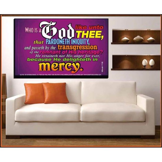 WHO IS LIKE UNTO THEE   Custom Frame Bible Verse   (GWOVERCOMER3702)   