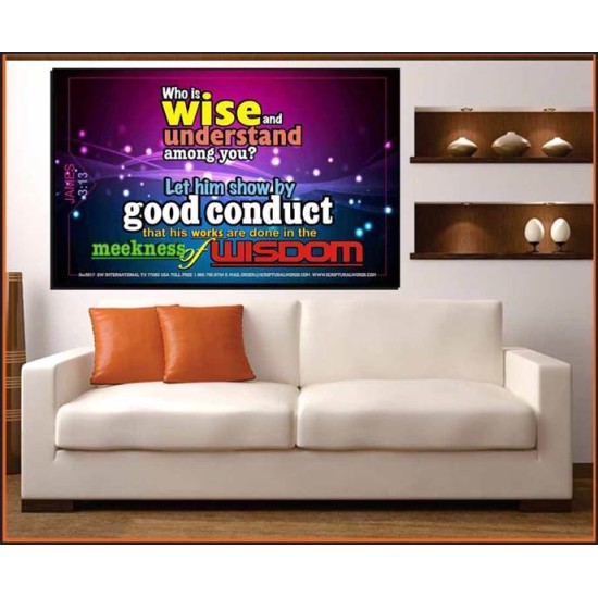 WISDOM   Scriptural Framed Signs   (GWOVERCOMER3817)   