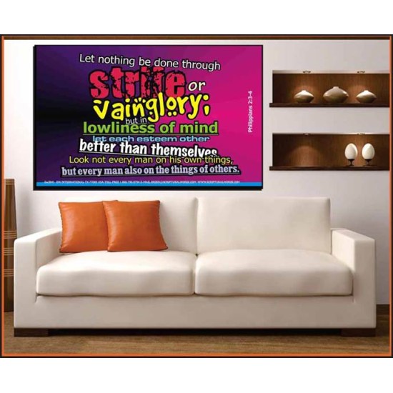 VAIN GLORY   Contemporary Christian Wall Art   (GWOVERCOMER3841)   