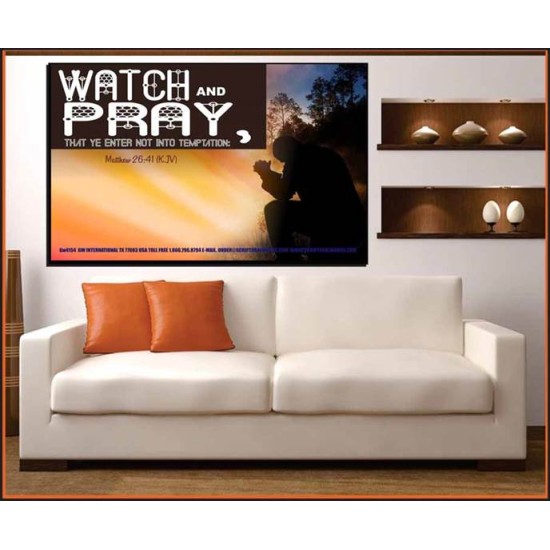 WATCH AND PRAY   Church office Paintings   (GWOVERCOMER4154)   