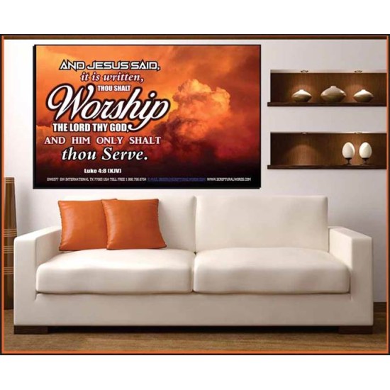 WORSHIP   Home Decor Art   (GWOVERCOMER6377)   