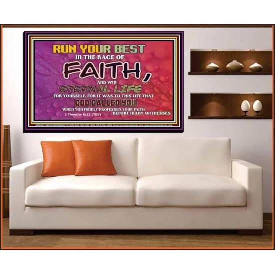 WIN ETERNAL LIFE   Inspiration office art and wall dcor   (GWOVERCOMER6602)   