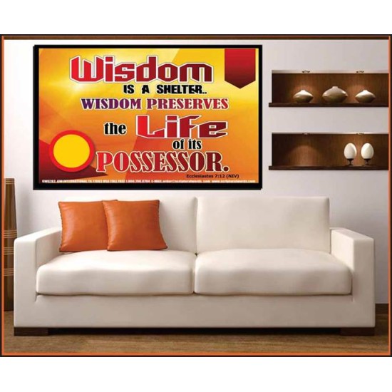 WISDOM   Framed Bible Verse   (GWOVERCOMER6782)   