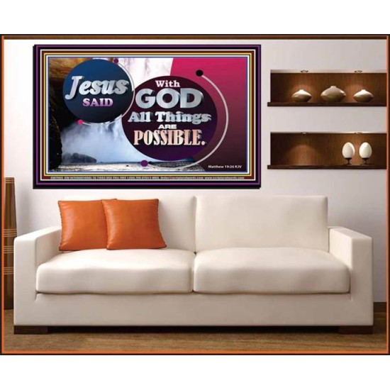 ALL THINGS ARE POSSIBLE   Decoration Wall Art   (GWOVERCOMER7965)   