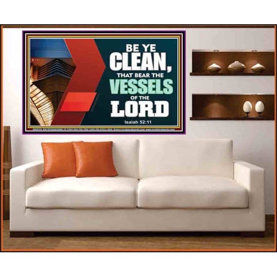 VESSELS OF THE LORD   Frame Bible Verse Art    (GWOVERCOMER9295)   