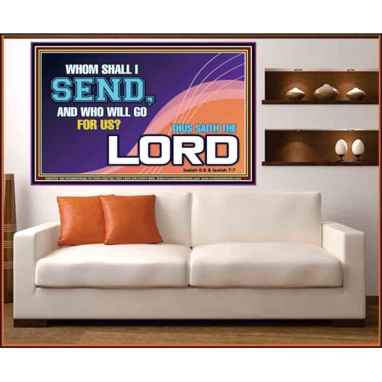 WHOM SHALL I SEND?   Art & Dcor Frame   (GWOVERCOMER9358)   