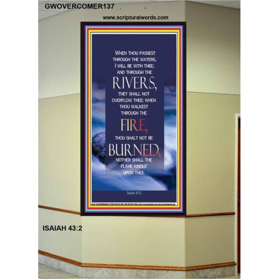 ASSURANCE OF DIVINE PROTECTION   Bible Verses to Encourage  frame   (GWOVERCOMER137)   