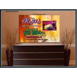 VERY VERY I SAY UNTO YOU   Framed Office Wall Decoration   (GWOVERCOMER2061)   "62x44"