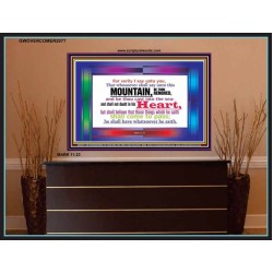 VERILY I SAY   Christian Frame Wall Art   (GWOVERCOMER2077)   "62x44"