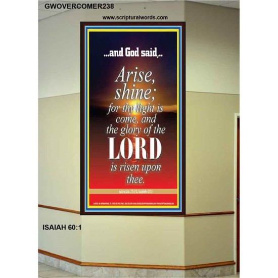 ARISE AND SHINE   Frame Biblical Paintings   (GWOVERCOMER238)   