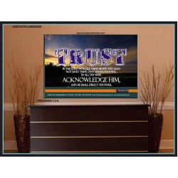 TRUST IN THE LORD   Modern Wall Art   (GWOVERCOMER295)   "62x44"