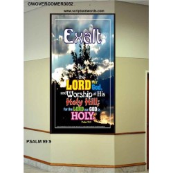 WORSHIP AT HIS HOLY HILL   Framed Bible Verse   (GWOVERCOMER3052)   