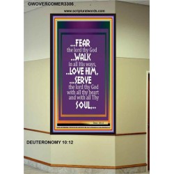 WALK IN ALL HIS WAYS   Scripture Art Prints   (GWOVERCOMER3306)   "44X62"